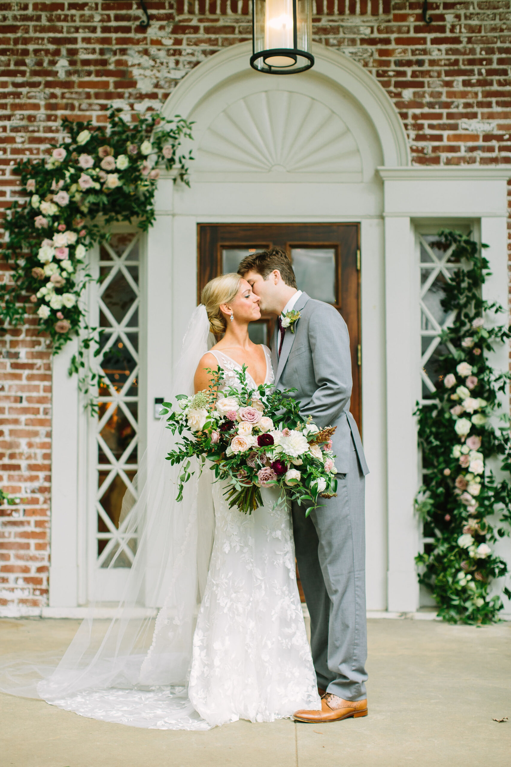 Leonard-208.jpgDusty rose, blush, and ivory bridal bouquet with lush greenery // Nashville Wedding Floral Design