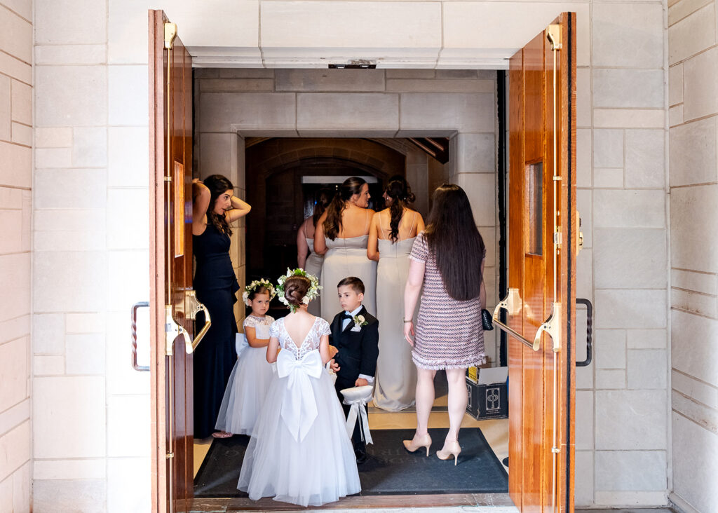 Editorial, modern bridal bouquet with white playa blanca and cloud garden roses and white peonies. Soft, romantic and timeless floral design for Atlanta wedding in Buckhead. Elegant, all-white wedding flowers in a luxury setting. Design by Rosemary & Finch Floral Design in Nashville, TN.