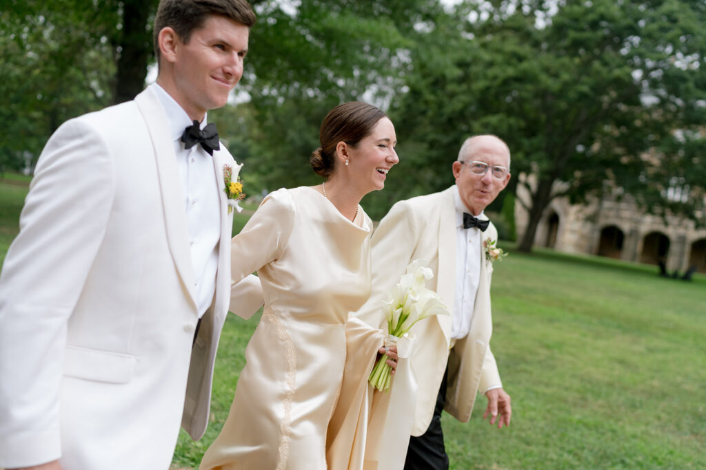 A simple and modest bouquet consisting of all white calla lilies wrapped in ivory silk. An elegant and classic touch to a beautiful summer wedding in Sewanee, TN. Design by Rosemary and Finch Floral Design in Nashville, TN. 
